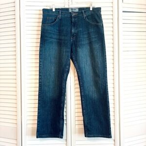 Wrangler Authentics Dark Wash Straight Leg Jeans Size 34 x 28